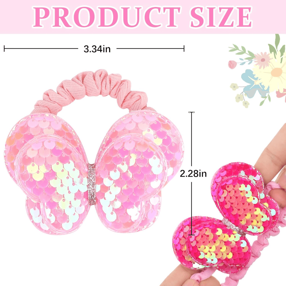 Kids Butterfly Hair Ties - Cute and Colorful Accessories for Little Girls - Gummia