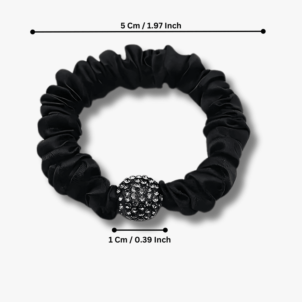 Silk Rhinestone Hair Ties - Gummia