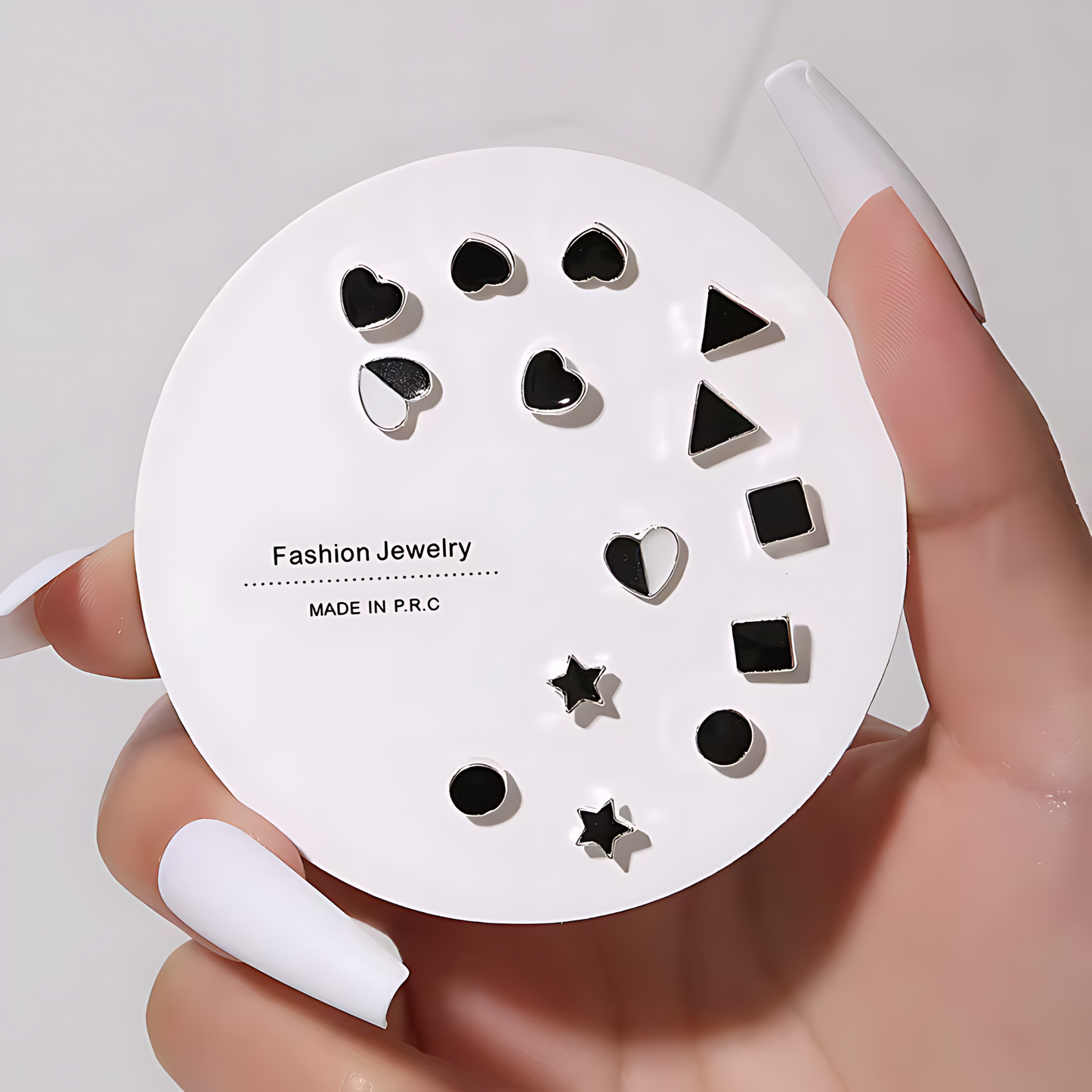 7 Pairs Hypoallergenic Silver Gold Plated Stud Earrings for kids and women
