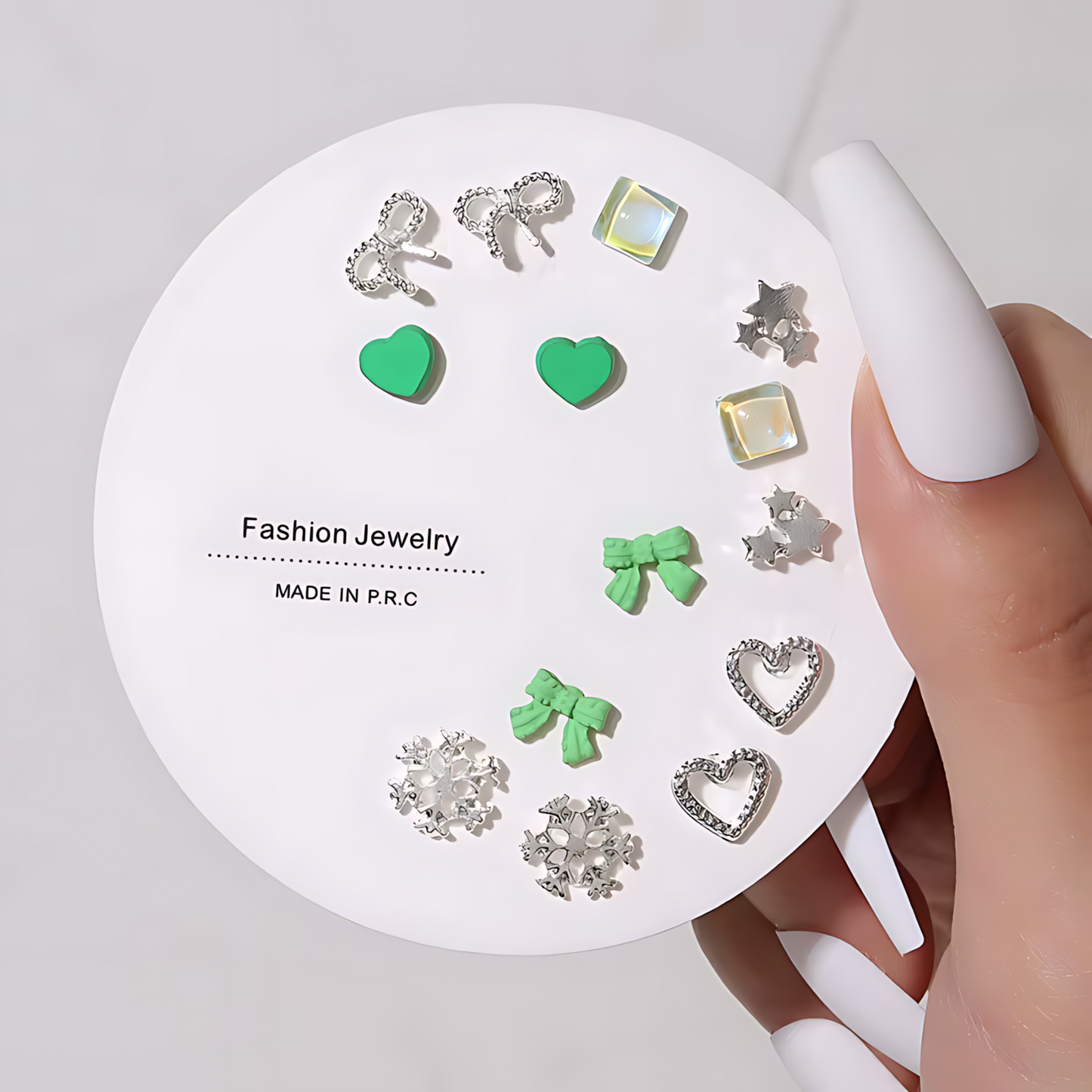7 Pairs Hypoallergenic Silver Gold Plated Stud Earrings for kids and women