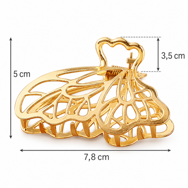 Gold Metal Hair Claws - Gummia
