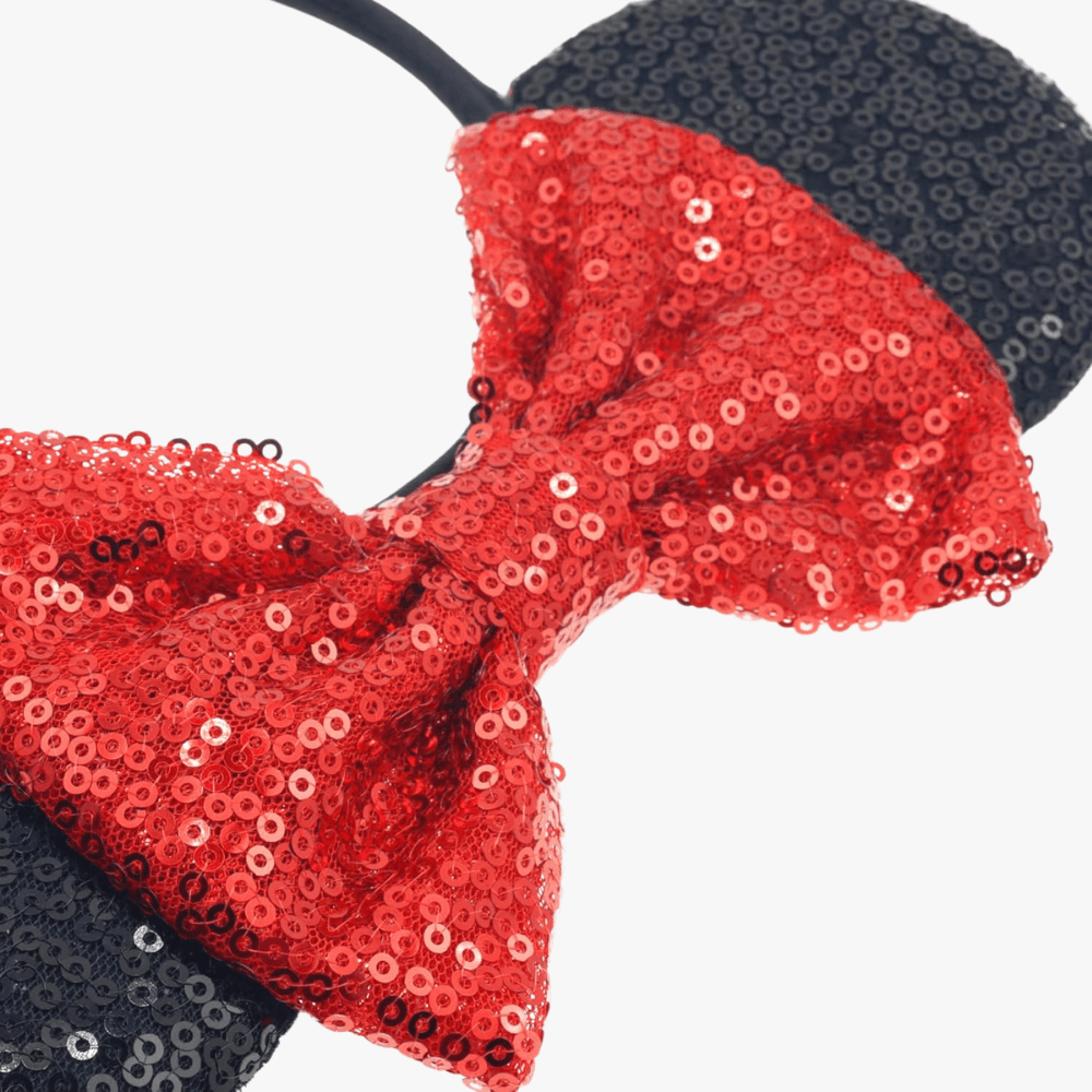 Glitter Mouse Ears Headband & Hair Clips Set - Gummia