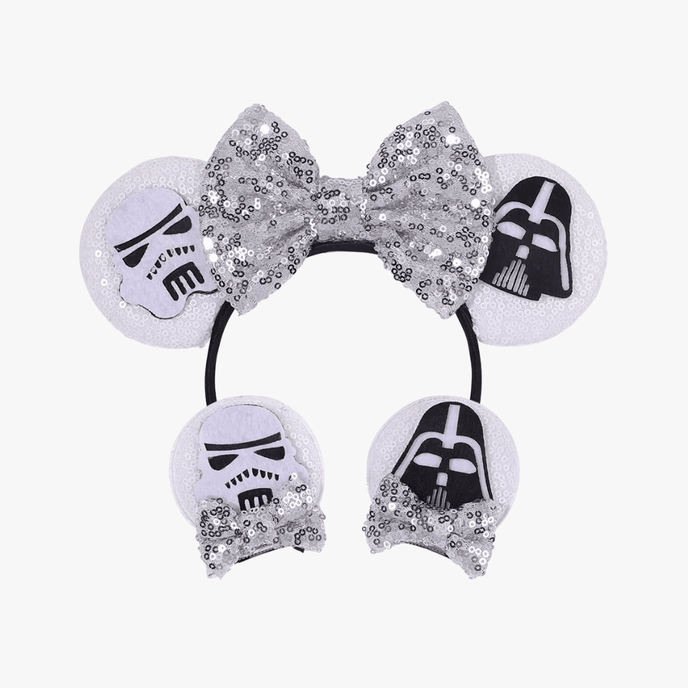 Glitter Mouse Ears Headband & Hair Clips Set - Gummia