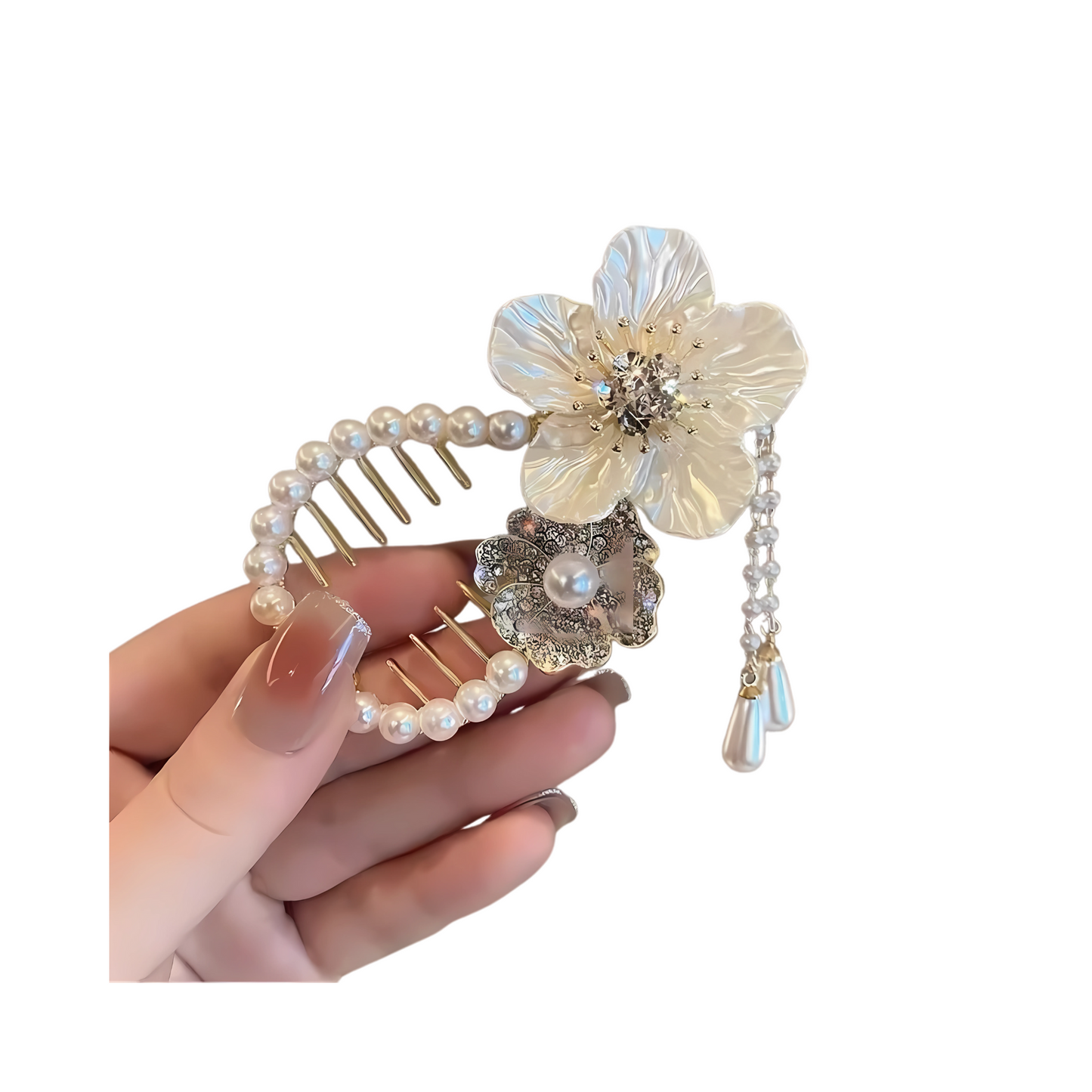 Pearl Bun Hair Clip - Gummia