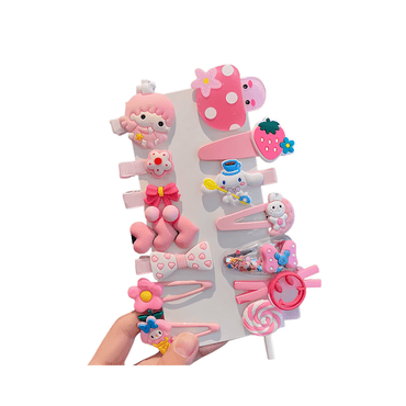 14pcs/set Kids Cartoon Hair Clips - Gummia