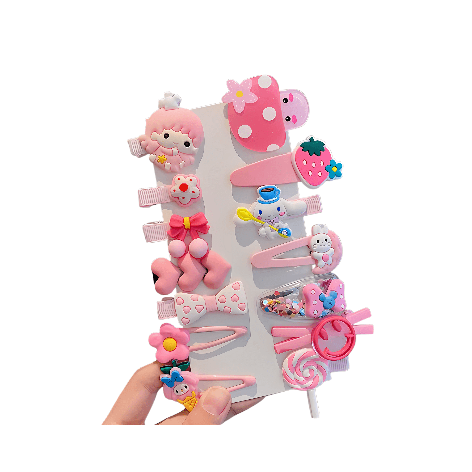 14pcs/set Kids Cartoon Hair Clips - Gummia