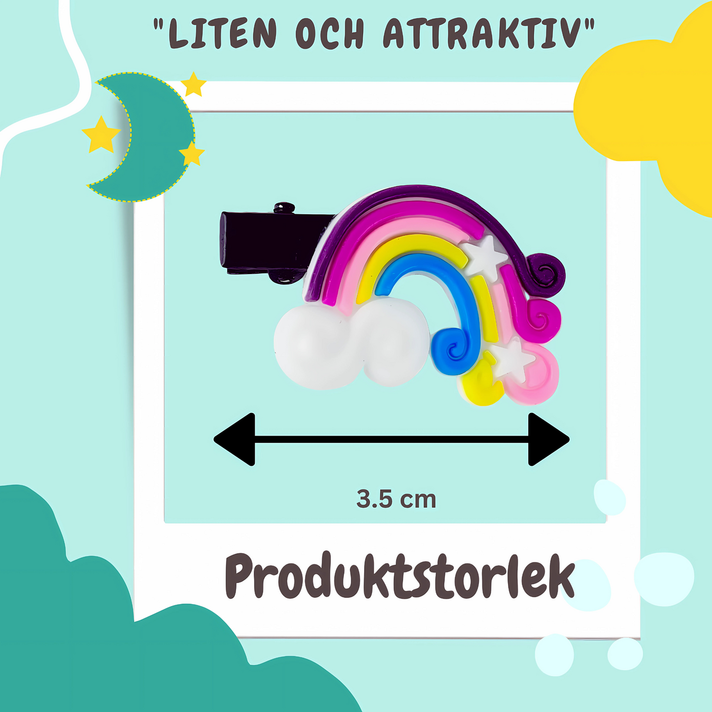 10 st hårspännen med enhörningstema för flickor