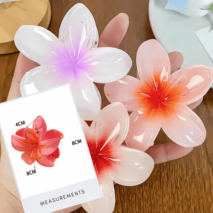 Plumeria Hawaii Flower Clip 8cm - Gummia
