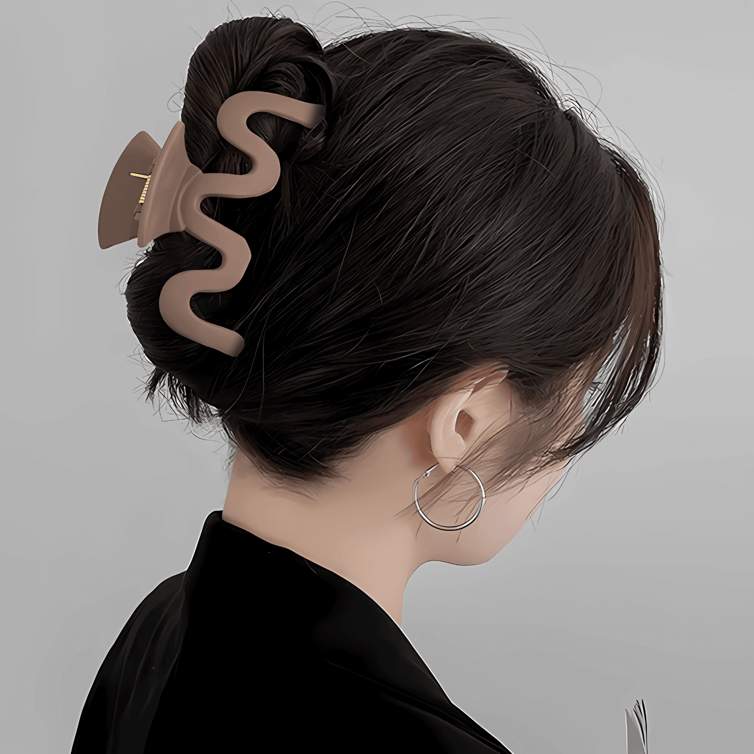 Wavy Matte Hair Claw Clip for Women - Gummia