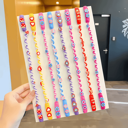 Multi-colored spiral braid twister - Gummia