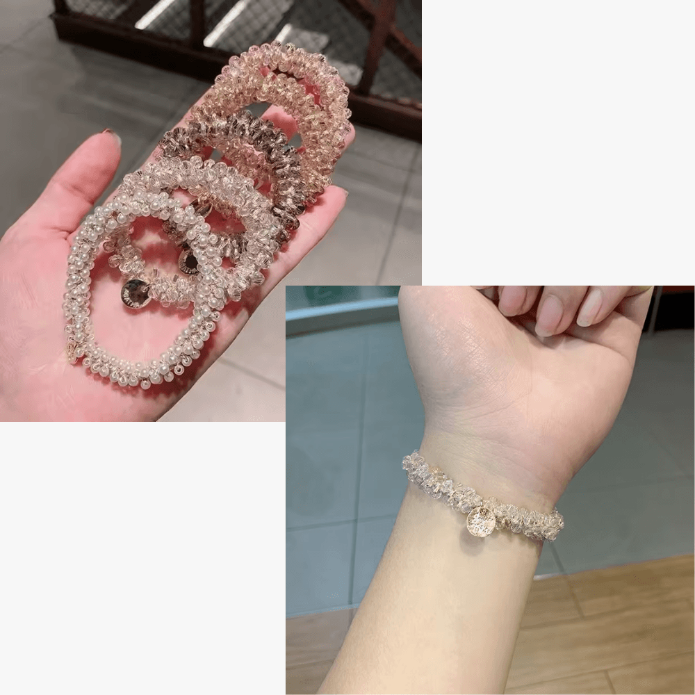 Women's Crystal bands/ Hair ties - Gummia