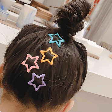 10pcs/set Candy Color Plain Tictac Snap Clips - Gummia