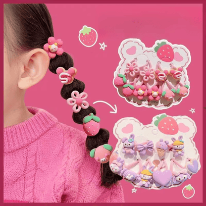 High Quality Cartoon Hairties 10pcs/card - Gummia