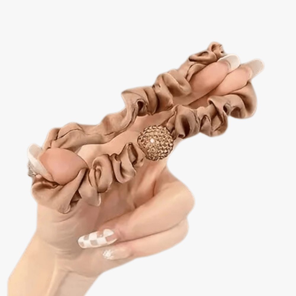 Silk Rhinestone Hair Ties - Gummia