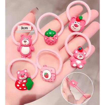 High Quality Cartoon Hairties 10pcs/card - Gummia