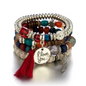 4pcs/set Boho Multilayer Bead Bracelet Set - Gummia