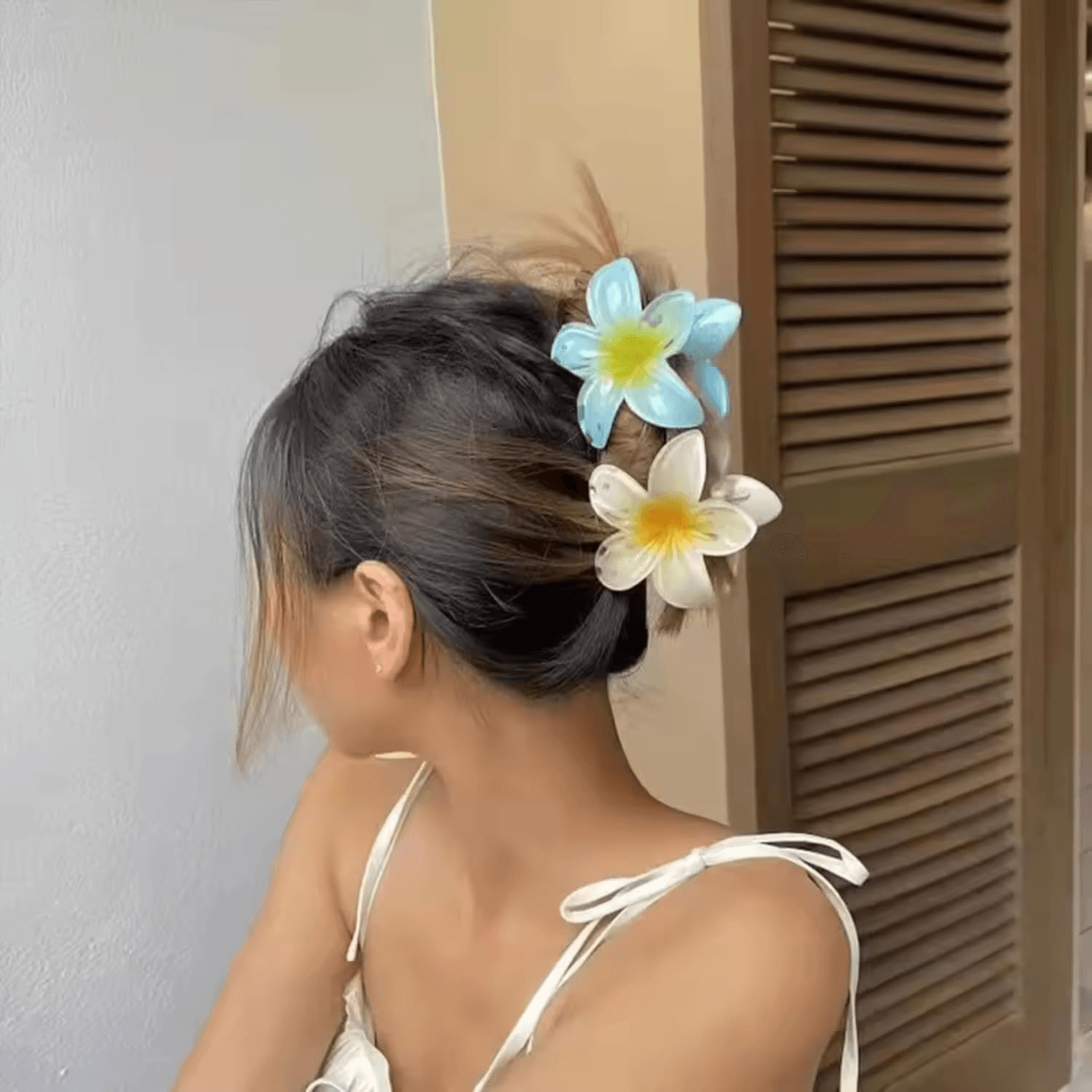 Plumeria Hawaii Flower Clip 8cm - Gummia
