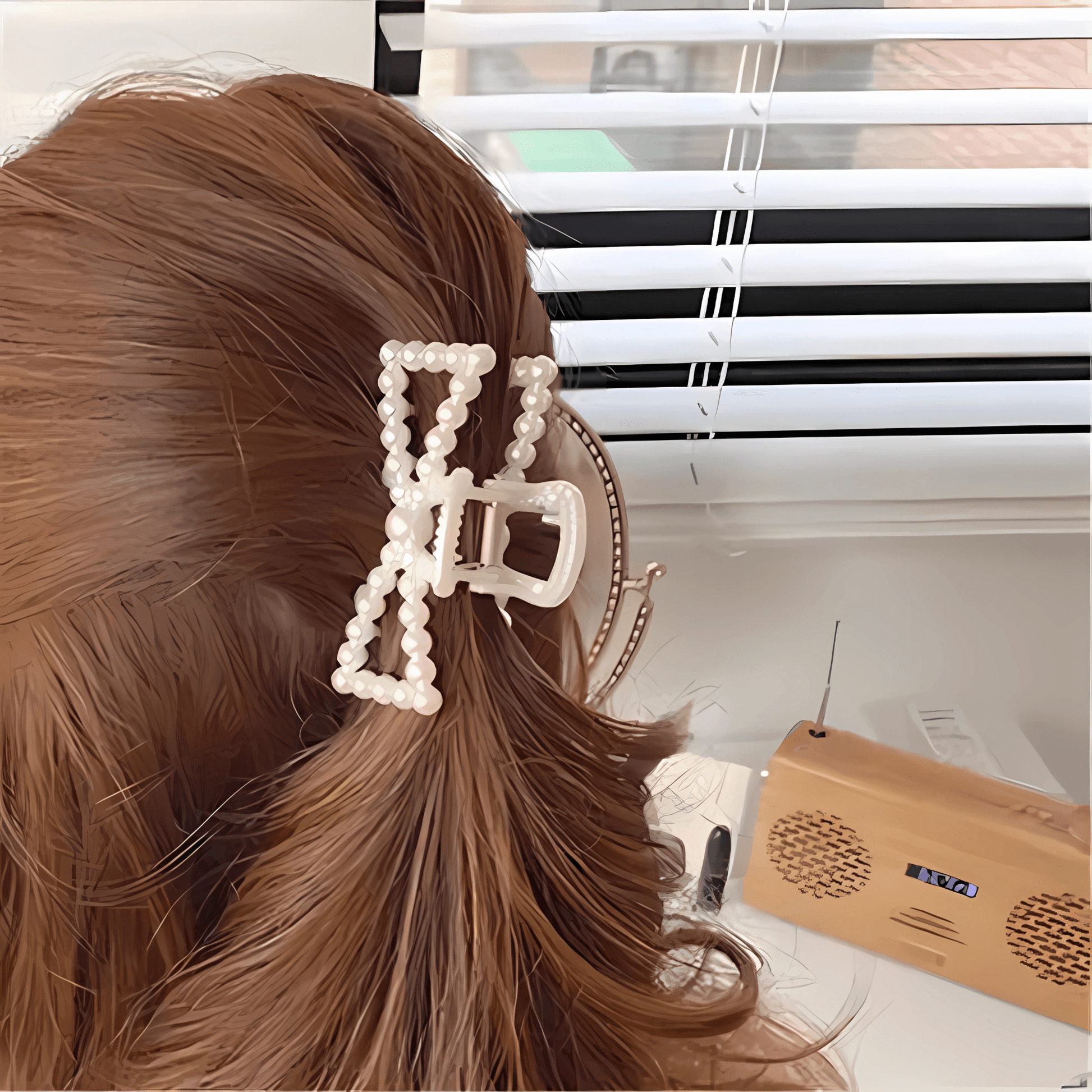 Elegant Pearl Hair Claw Clips - Gummia