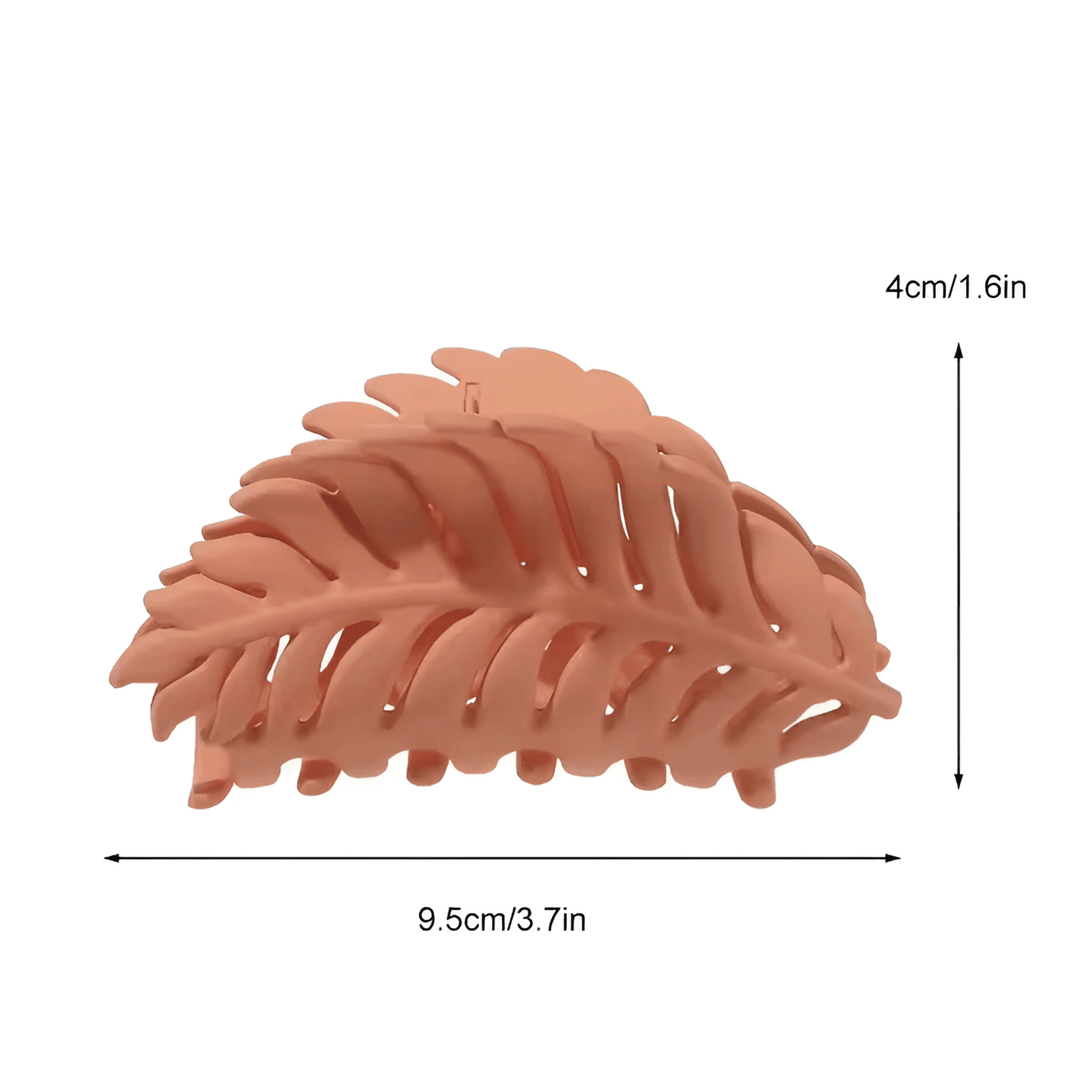 Leaf-shaped Matte Claw Clips - Gummia
