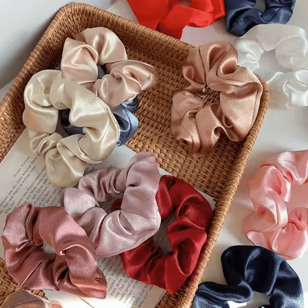 Women silk satin scrunchies - Gummia