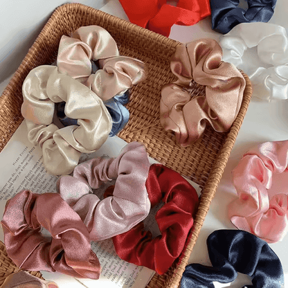 Women silk satin scrunchies - Gummia