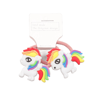 Unicorn Silicone Hair Ties for Girls - Gummia