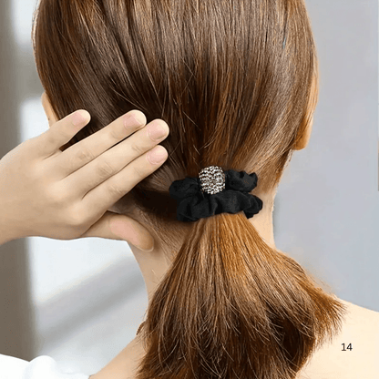 Silk Rhinestone Hair Ties - Gummia