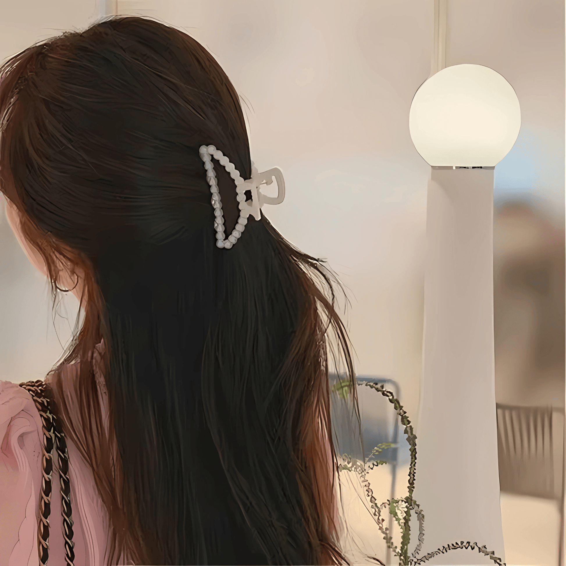 Elegant Pearl Hair Claw Clips - Gummia