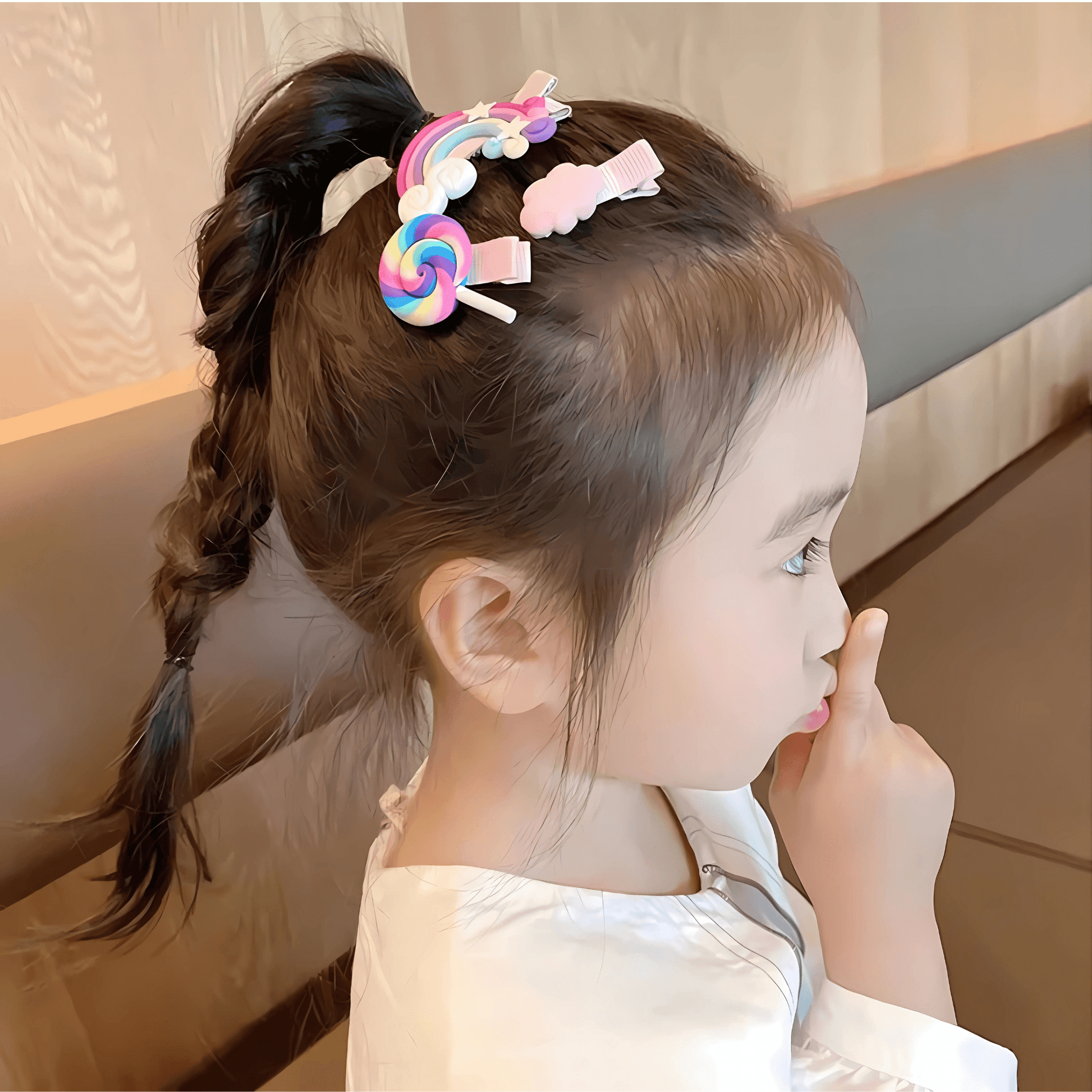 14pcs/set Kids Cartoon Hair Clips - Gummia