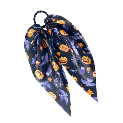 Halloween Hair Tie with Long Ribbon Tails