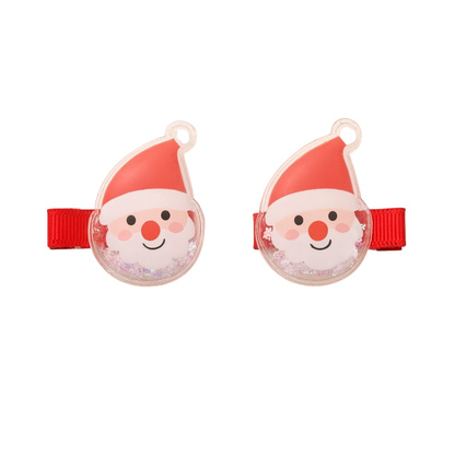2pcs Christmas Glitter Hair Clip for Kids