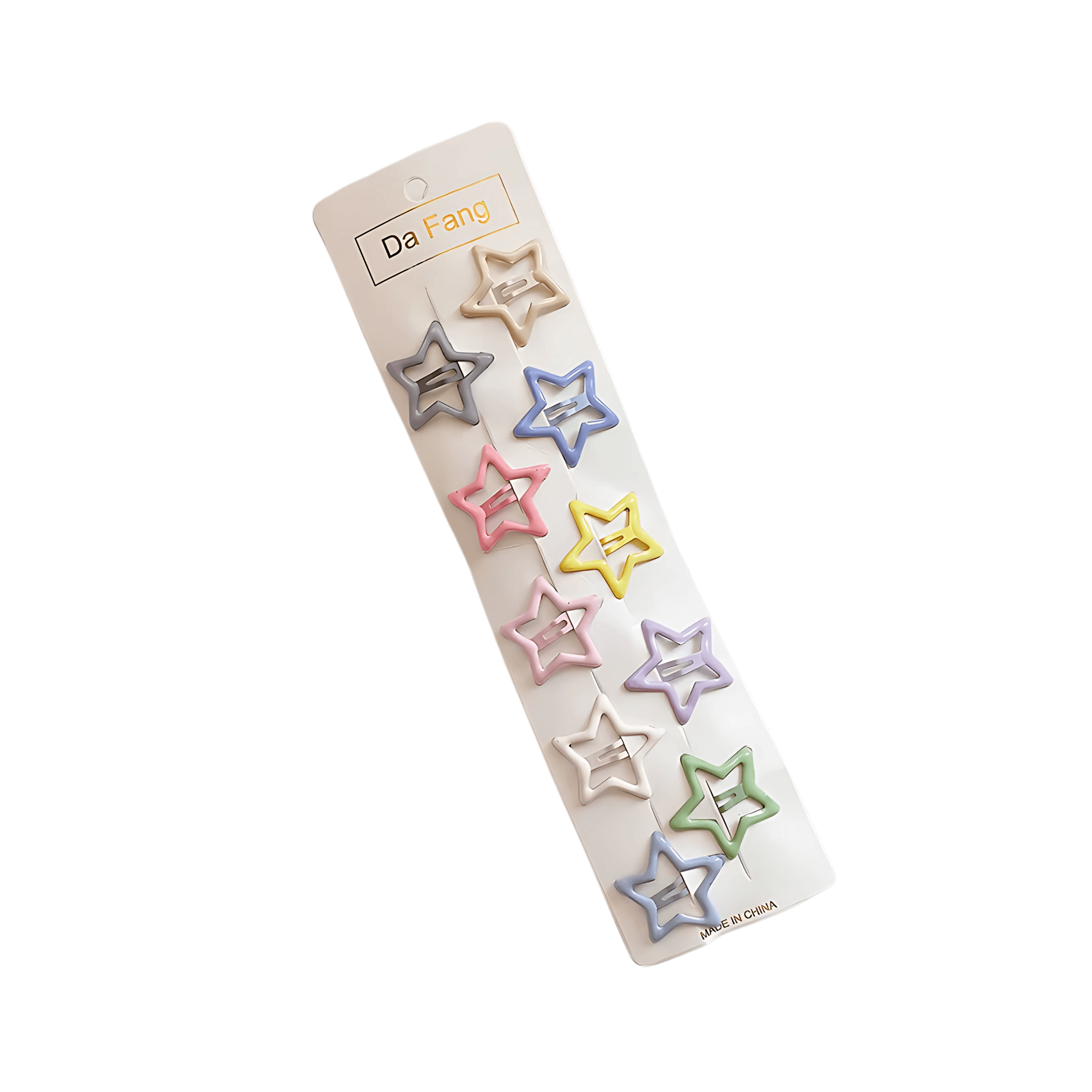 10pcs/set Candy Color Plain Tictac Snap Clips - Gummia
