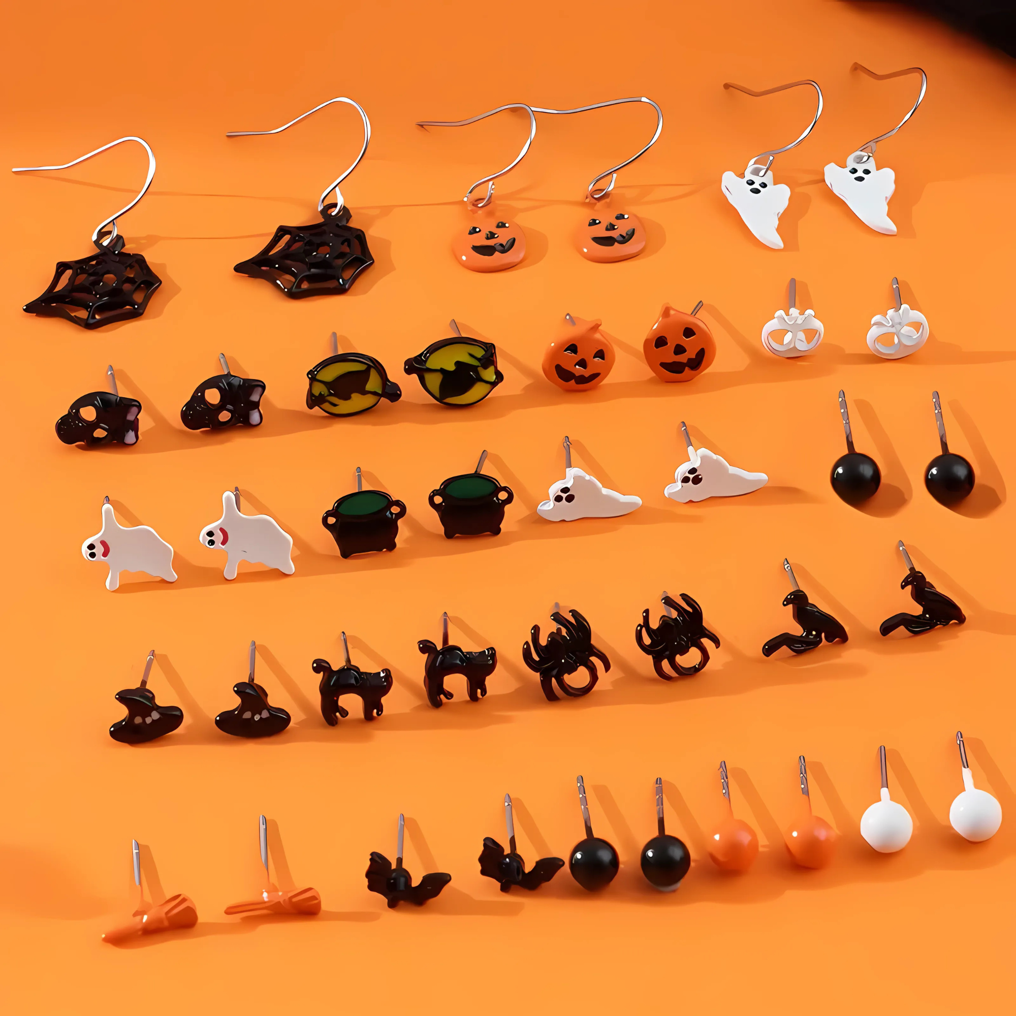 20 pairs Halloween earrings set for kids and women