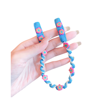 Multi-colored spiral braid twister - Gummia