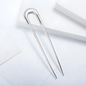 Elegant Metal U-Shaped Hair Pin – Silver & Gold Finish