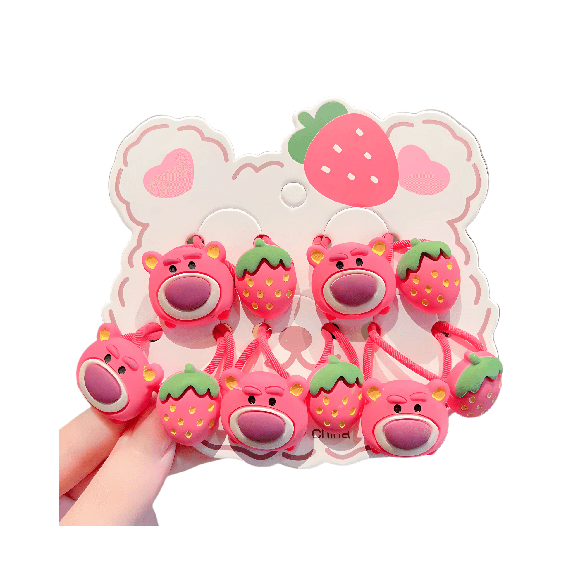 High Quality Cartoon Hairties 10pcs/card - Gummia