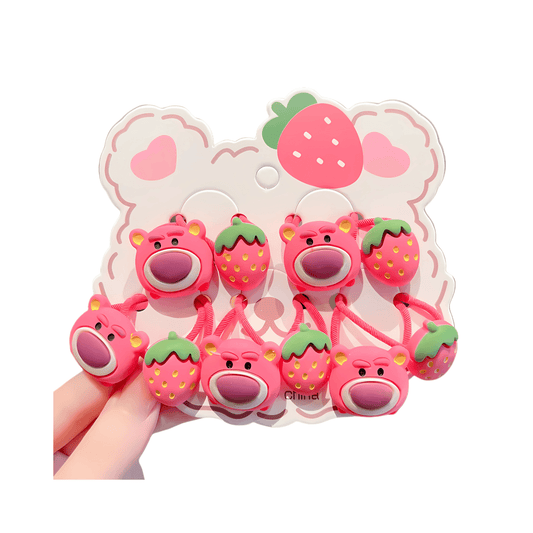 High Quality Cartoon Hairties 10pcs/card - Gummia