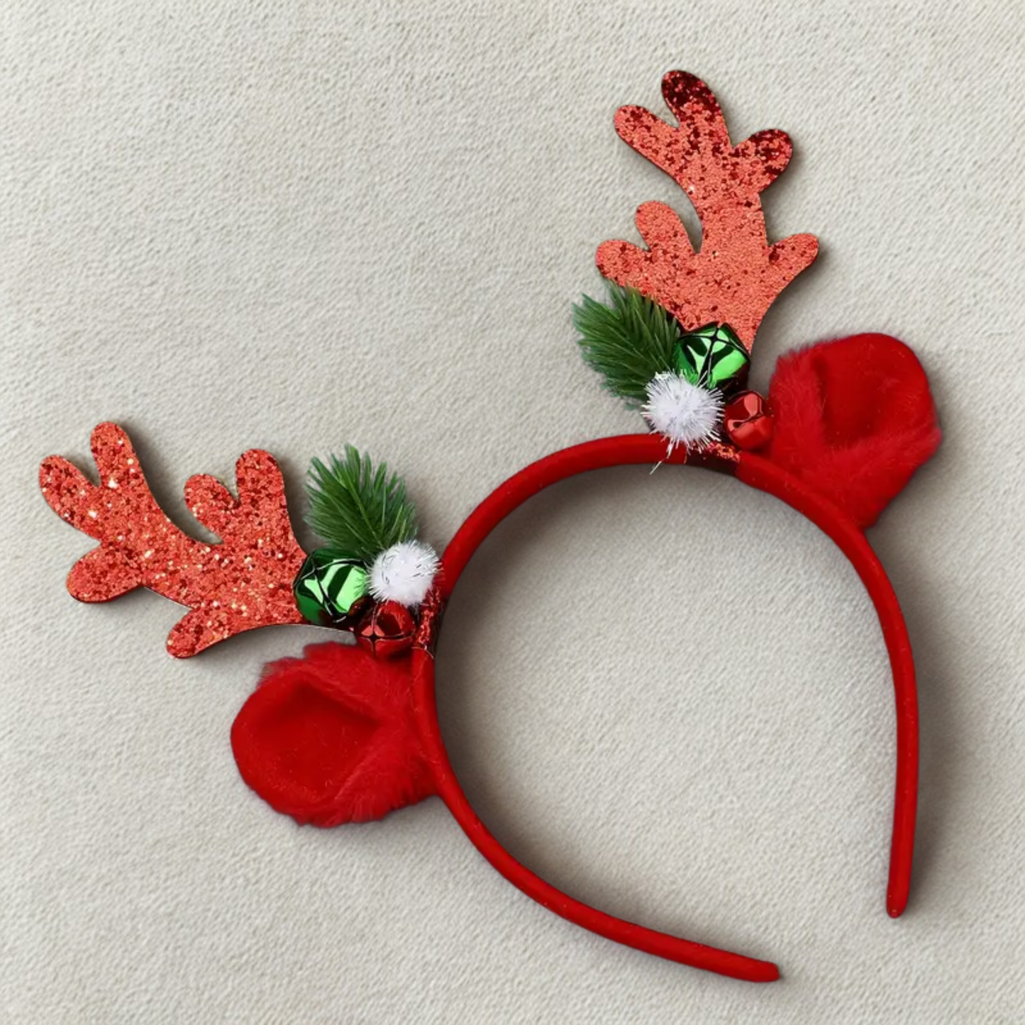 Juldiadem med renhorn och bjällror
