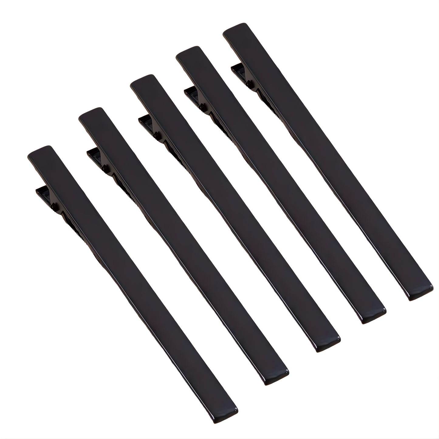 5-pack metall alligator hårspännen/ krokodilklämma 