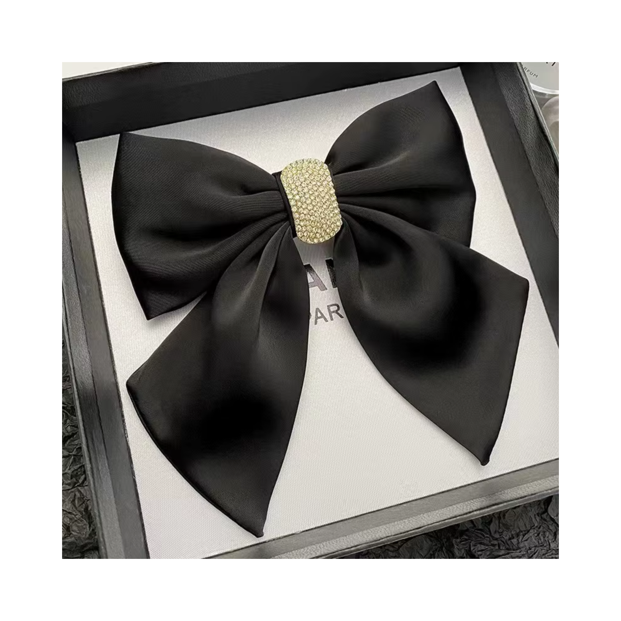 Womens Luxury Bow with Rhinestone Crystals - Gummia