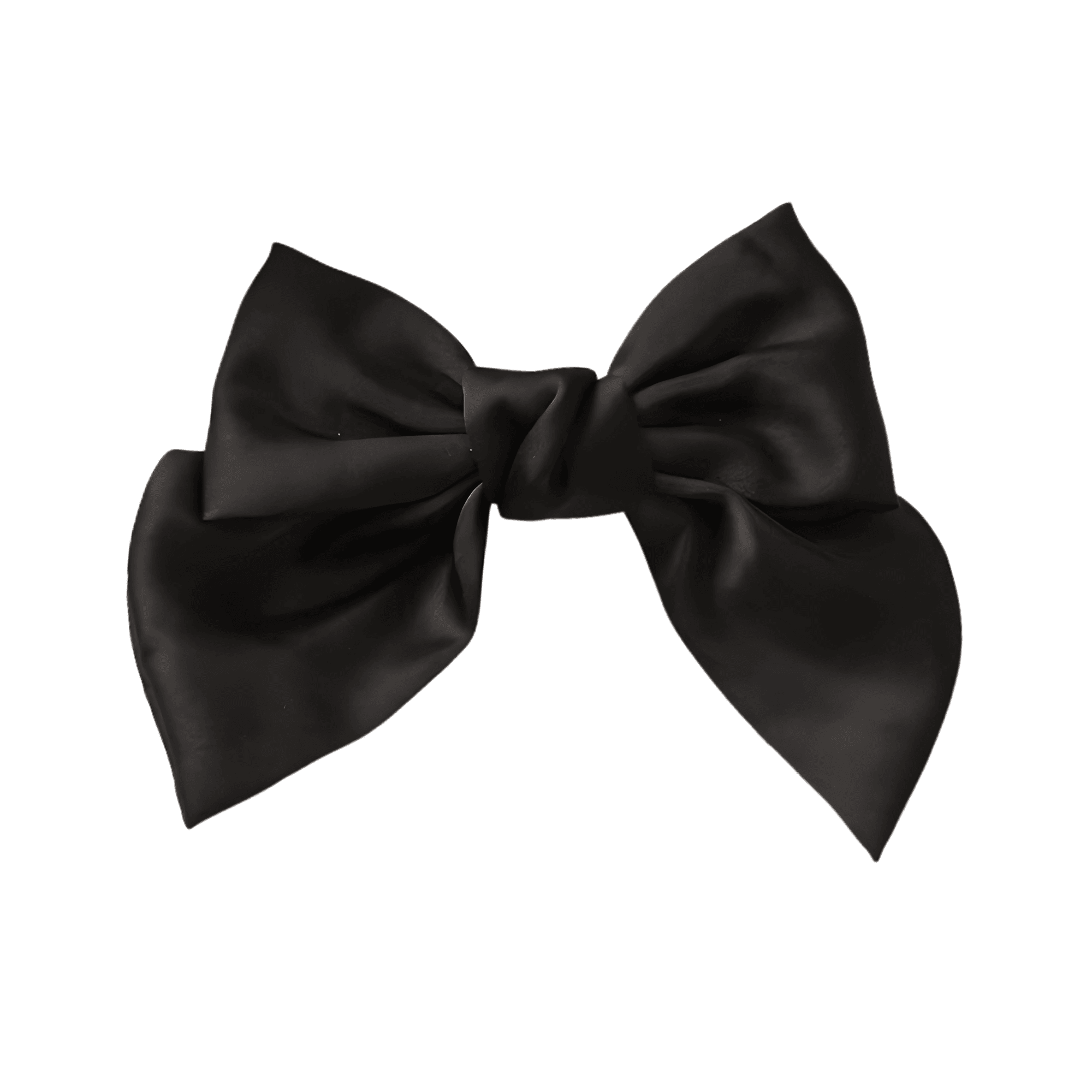 Large French Satin Barrette Hair Bow - Gummia