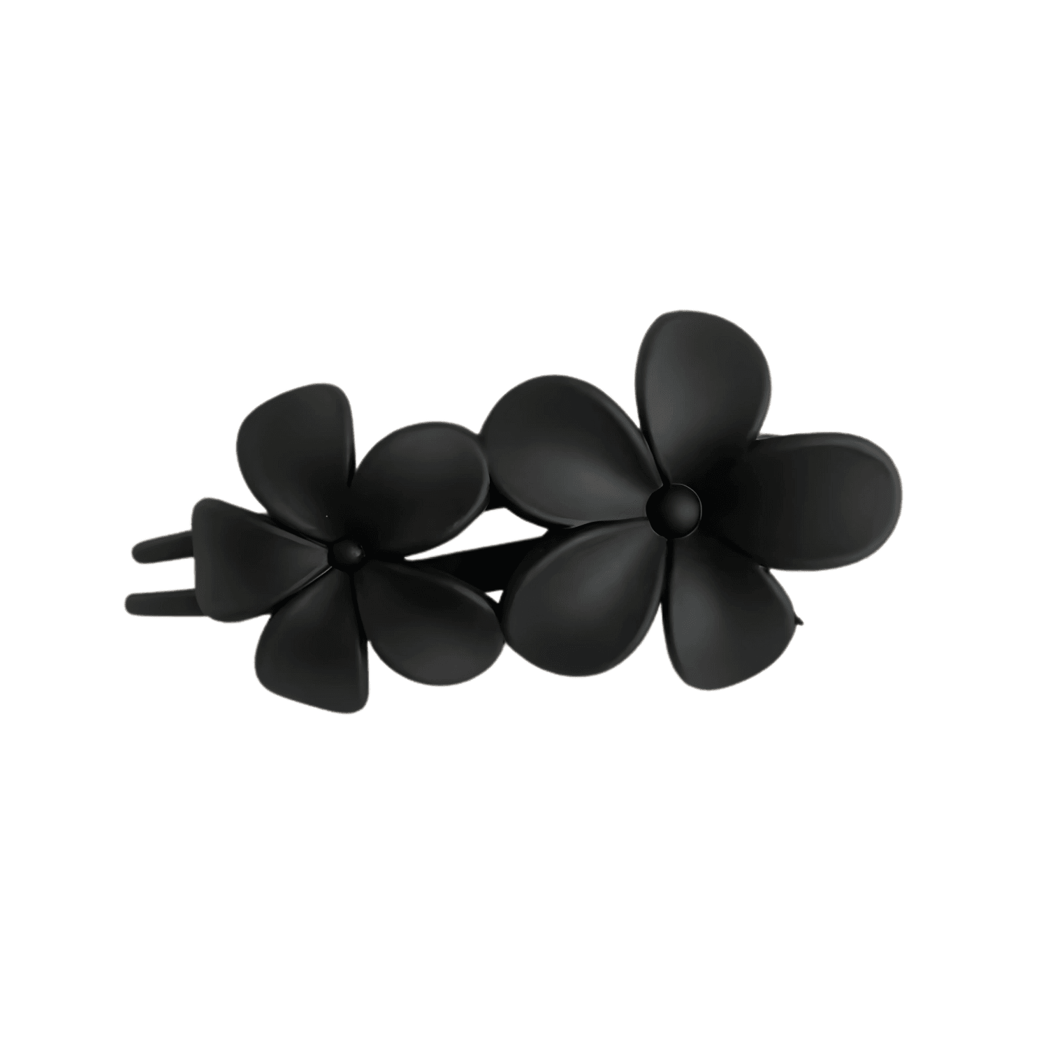 Elegant Double Flower Claw Clip for Women - Gummia