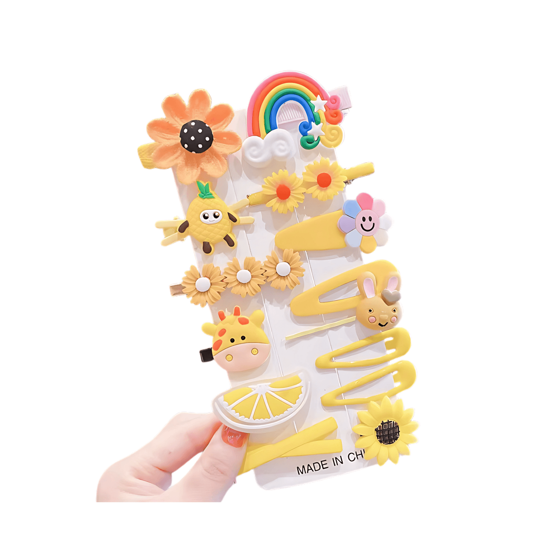 14pcs/set Kids Cartoon Hair Clips - Gummia