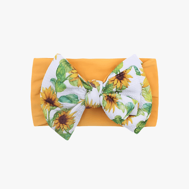 Baby Girl Cute Soft Nylon Headband Bow/ Turban - Gummia