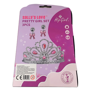 Princess Tiara and Earrings Set