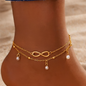 Gold and Silver Plated Anklets for Teens and Women