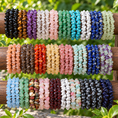 Armband med naturliga stenchips