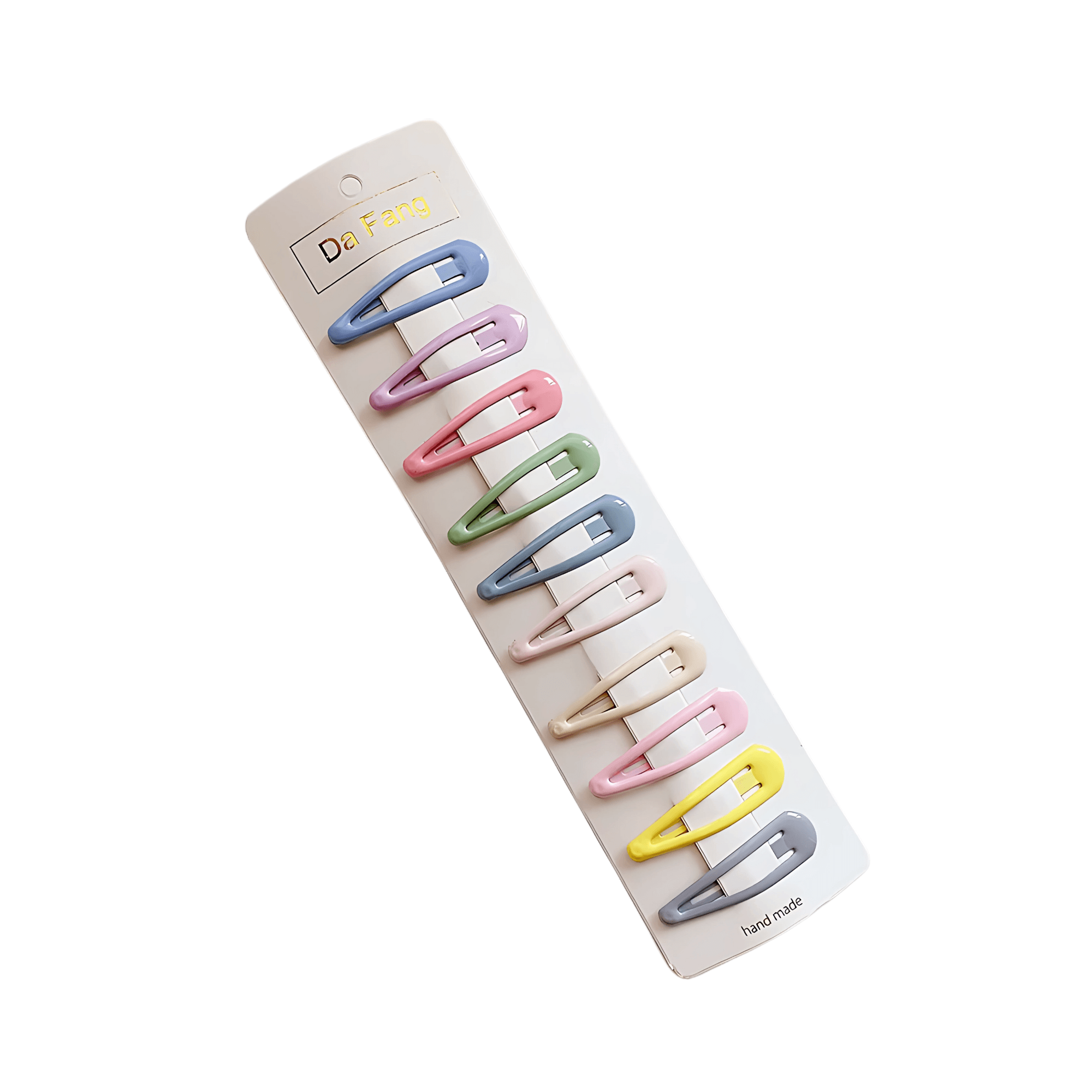 10pcs/set Candy Color Plain Tictac Snap Clips - Gummia