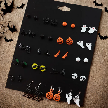 20 pairs Halloween earrings set for kids and women