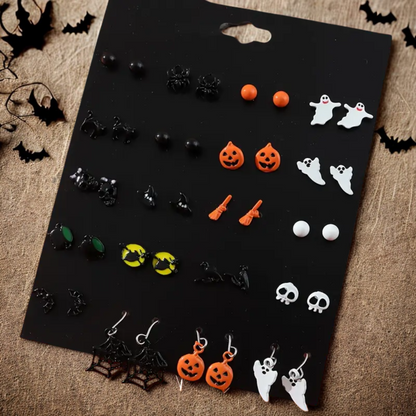 20 pairs Halloween earrings set for kids and women